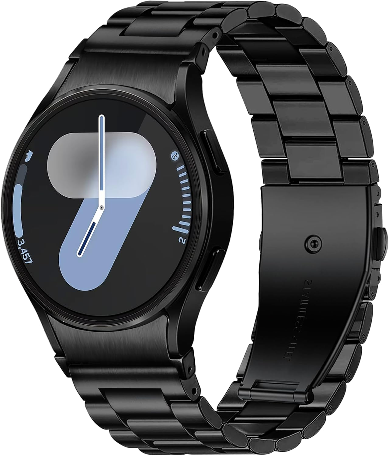 Ocaer Compatible with Samsung Galaxy Watch 7/FE/6/5/4 Band 40Mm 44Mm, 6 Classic/4 Classic 43Mm 47Mm/42Mm 46Mm, 5 Pro 45Mm, Metal Solid Stainless Steels 20Mm Galaxy Watch Strap for Men Women(Gold)