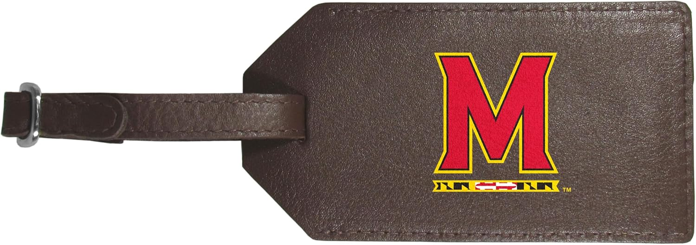 Siskiyou Maryland Terrapins Leather Luggage Strap, One Size, Team Colors