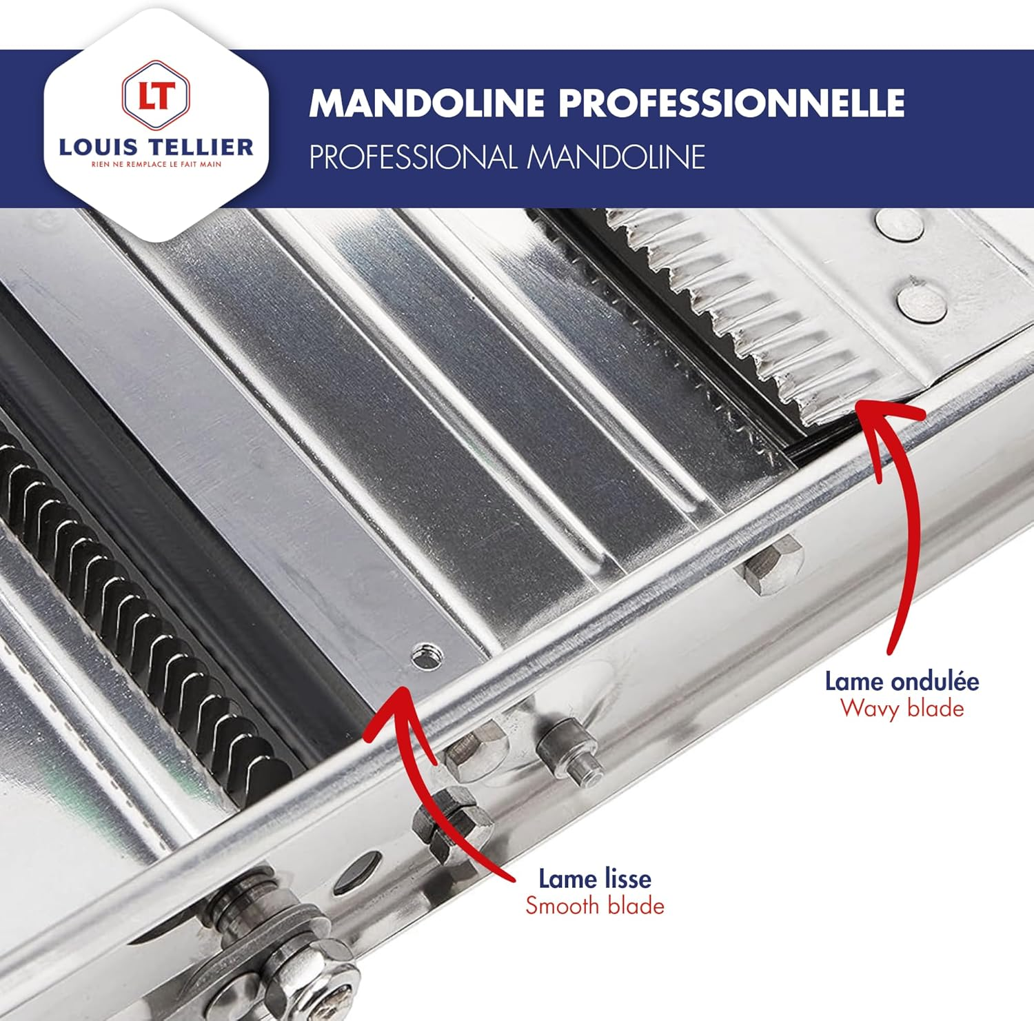 Bron Coucke Stainless Steel Bron Mandolin Slicer without Pusher 215030 Gray, without Hand Guard image number 6