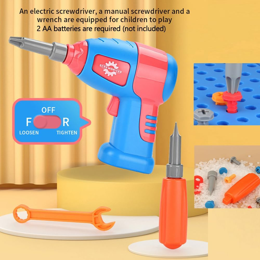 STEM Toys for 3 4 5 6 Year Old, Drill Toy for Kid,Construction Games with Toy Drill,Creative Engineering Building Kits,Kid Tool Set for Toddler Preschool,Educational Toys for Boy and Girl (Dinosaur) image number 6