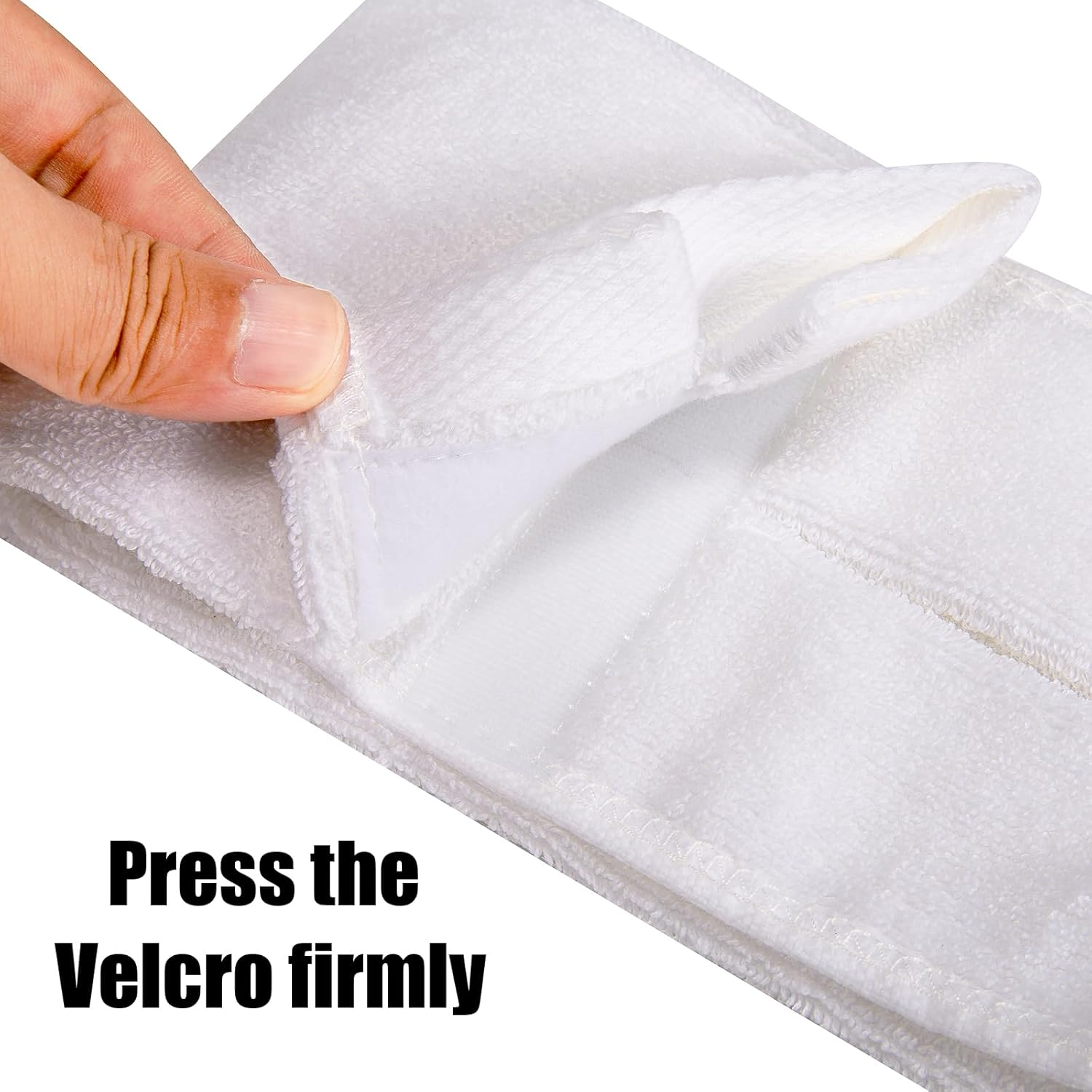 AGDGV Football Towel - Cotton Hand Towel with Hook and Loop Closure for Football, QB, Gym, Yoga, Golf, Softball | Super Absorbent and Soft | Perfect for Men, Women, Youth | White image number 5