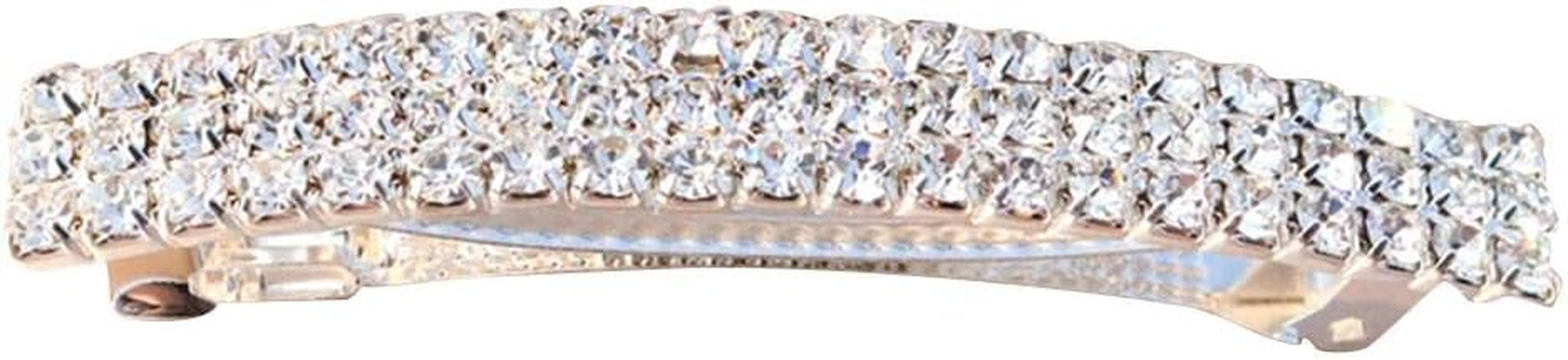 Eigell 2PCS Womens Rhinestone Hair Barrette Office Daily Clip Pin Accessory image number 4