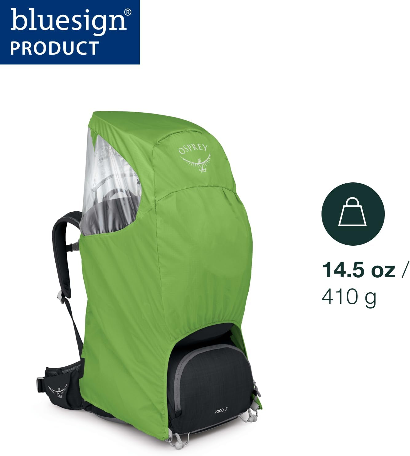 Osprey Poco Child Carrier - Technical - Outdoor - Kids - Child Carrier - Limon Green O/S image number 1
