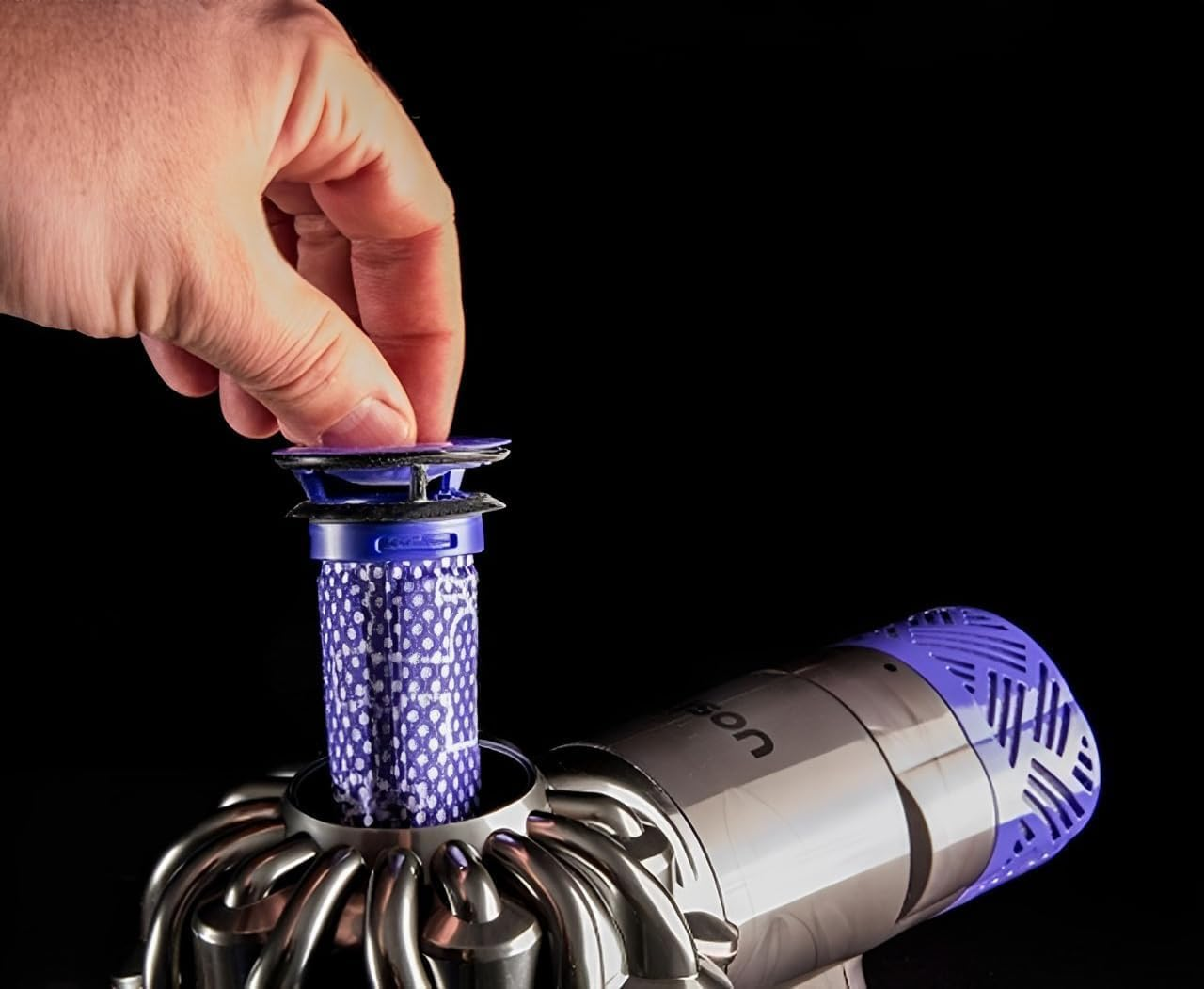 Hygieia Pre Motor Cone Filter for Dyson V6 V7 V8 DC58 DC59 DC61, DC62 Stickvac Vacuum Cleaners, Replacement for Dyson V6 Filter, Washable Filter for Dyson Handheld and Stick Cordless Models image number 5