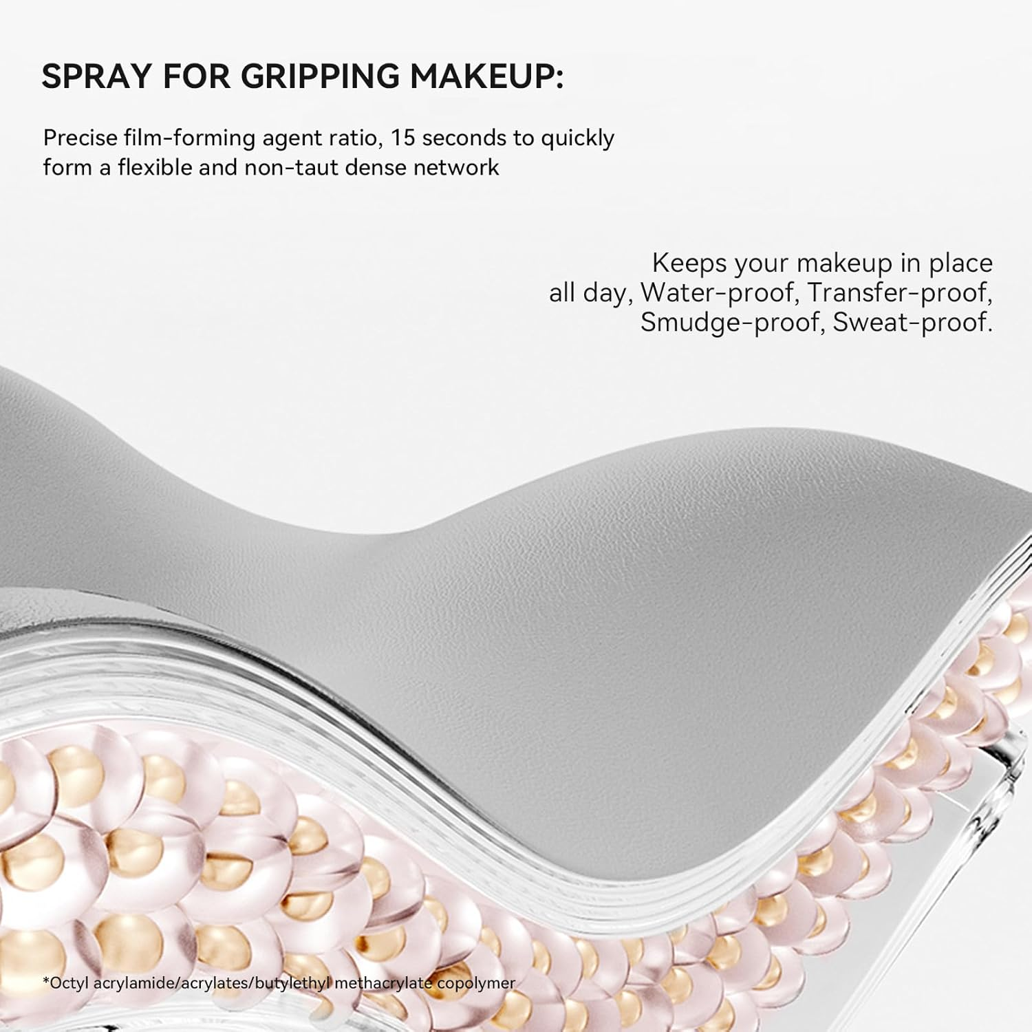 KISSIO Makeup Setting Spray,Long Lasting Setting Mist for 16HR Makeup Wear,Lightweight,Hydrating and Soothing,Fine Mist,Natural Finish for All Skin Type,80 Ml image number 4