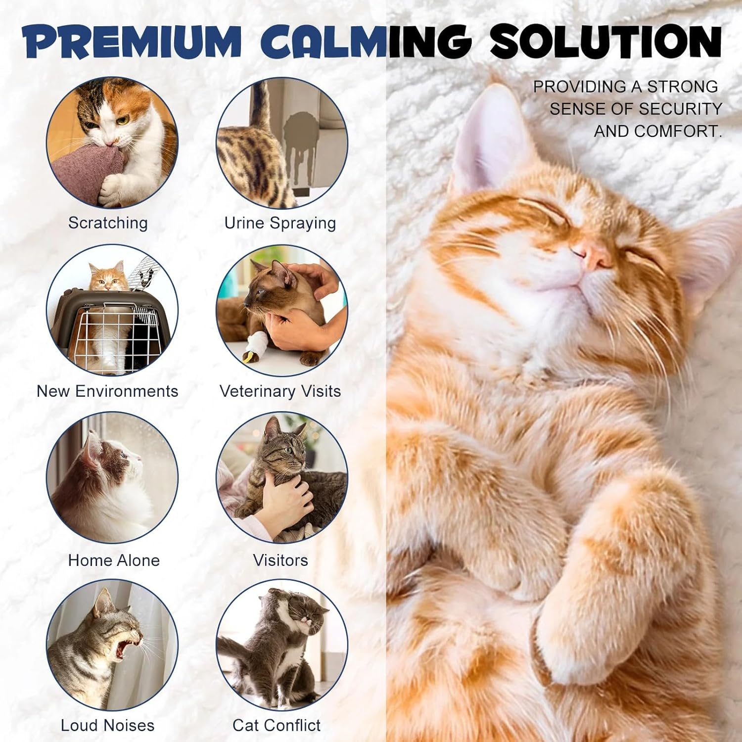 Cat Calming Phermone Solution Refills | Mimics Natural Pheromones | Reduces Stress and Unwanted Behaviors | 2 Pack, 48Ml Each image number 1