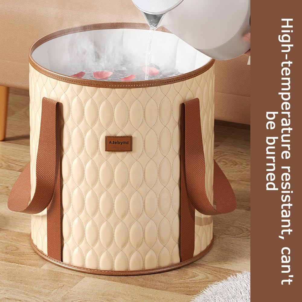Travel Foot Bath Tub, Portable Soaking Bath Tub, Heat Preservation Foot Bath, Mutifunction Household Foot Basin, Suitable for Home Office Indoor Outdoor Camping image number 6