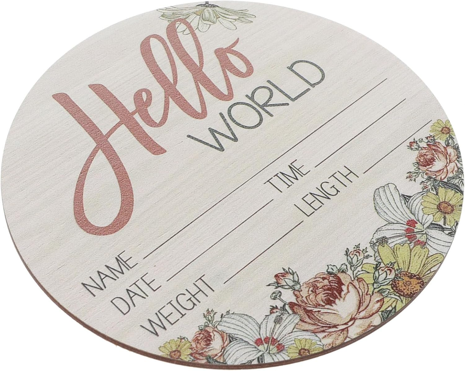 Wooden Welcome Sign Newborn Birth Announcement Name Sign Photo Prop for Nursery Decor Shower for Parents image number 5