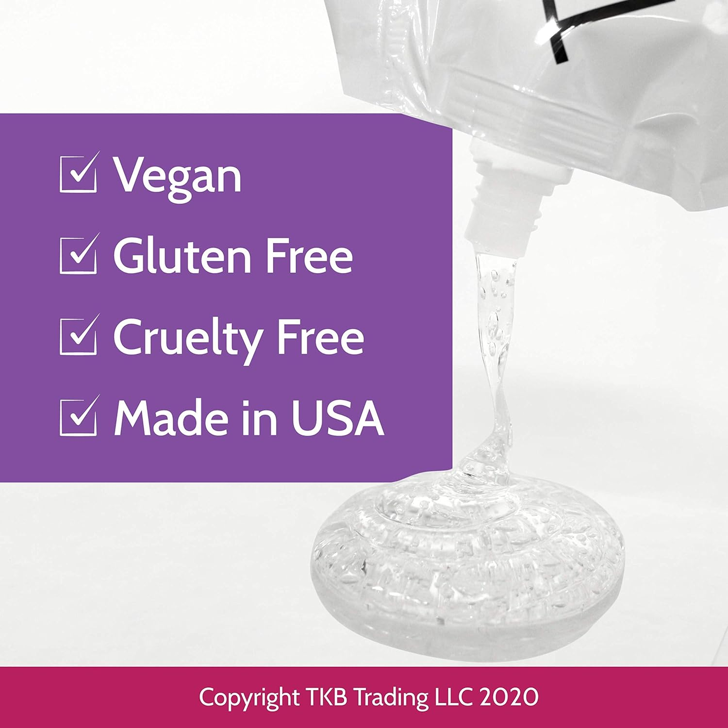 TKB Lip Gloss Base | Clear Versagel Base for DIY Lip Gloss, Mineral-Oil-Free| Made in USA (3.5 Pound (Pack of 1)) image number 3