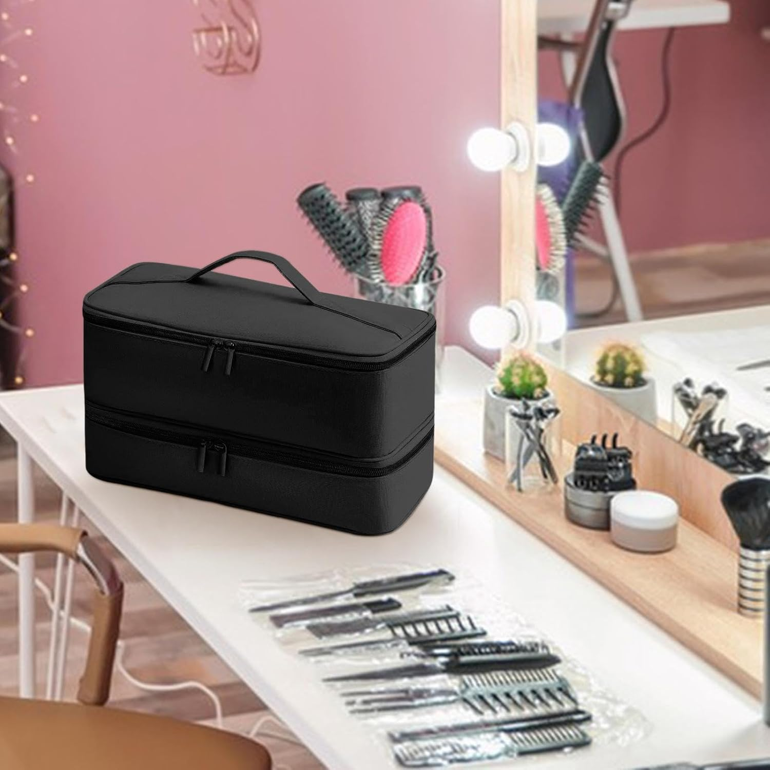 Hair Tool Bag,Handheld Hair Dryer Curling Iron Bag | Hair Accessories Bag, Hair Tool Storage Organizer, Blow Dryer Protective Case for Travel Hair Tool