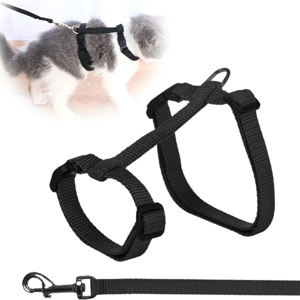 Cat Carrier with Lead, Adjustable Nylon Transporter, Cat Lead for Cats and Rabbits image number 2