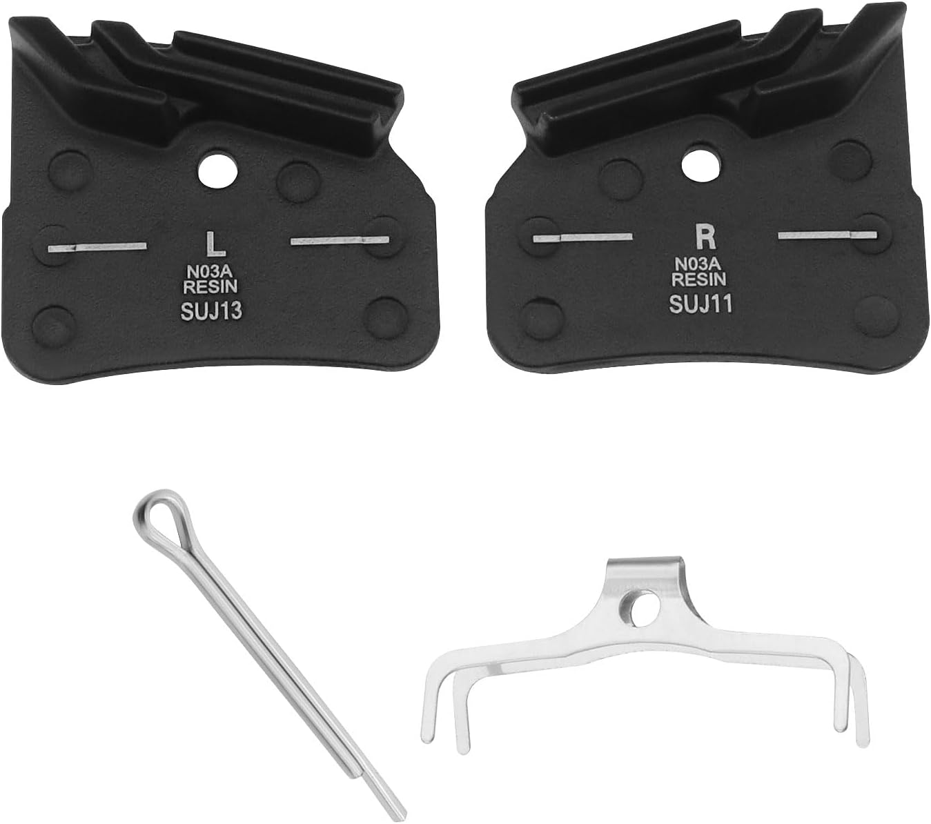Create Idea Pair of N03A Resin Brake Pads Mountain Bike Disc Brake Pads Compatible with Shimano BR-M9120(XTR) BR-M8120(XT) BR-M7120(SLX) image number 4