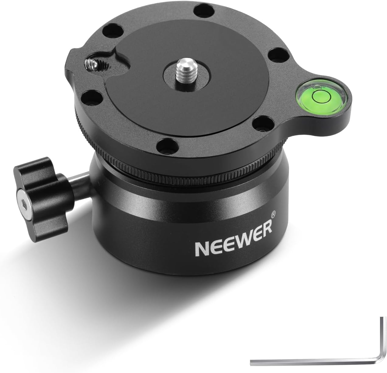 NEEWER Tripod Leveling Base (⌀50Mm) Camera Leveler, Bubble Level Aluminum Adjusting Plate with 1/4" 3/8" Mounting Screw Tripod Head Compatible with Canon Nikon Sony DSLR Camera Camcorder, GM11 image number 5