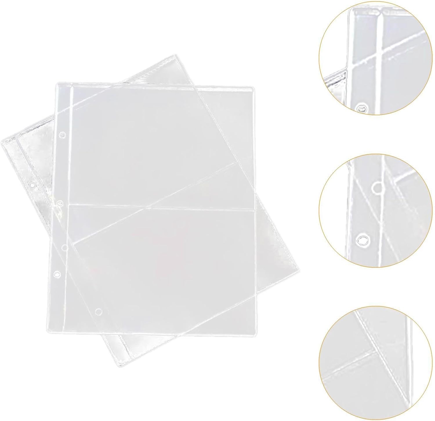 10 Pieces Banknote Collection Folders, Cards, Holders, 3-Hole Loose-Leaf image number 3