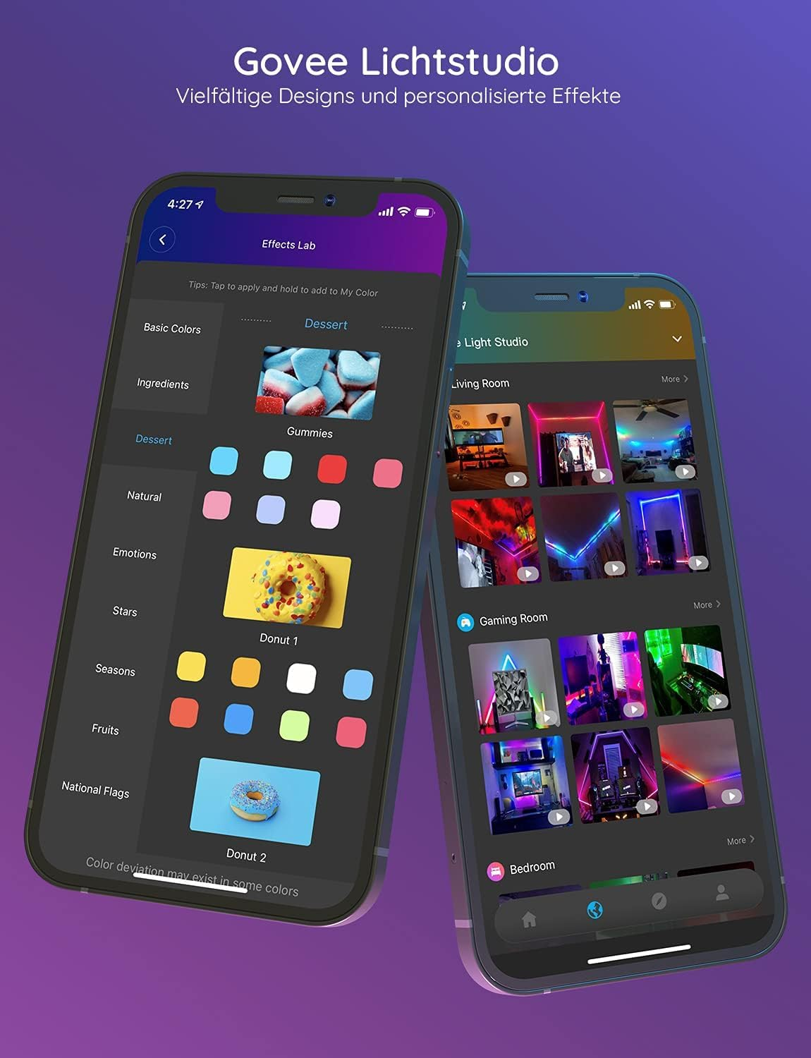 Govee RGBIC LED Strip 20M Music Sync Segment Control Colour Changing 64 Scene Modes App Controlled for Party Home Bedroom TV 2 Rolls 10M image number 2