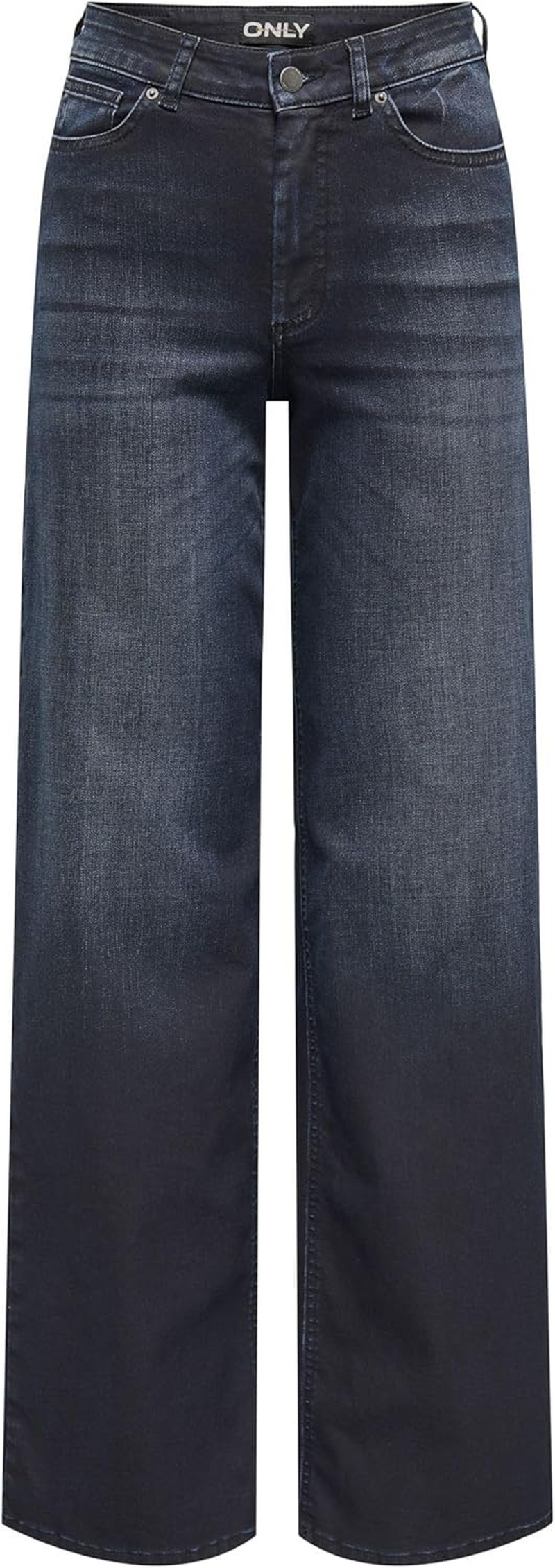 ONLY Women'S Onlmadison Blush Hw Wd Coat DNM Rea62Noos, Dark Denim Blue