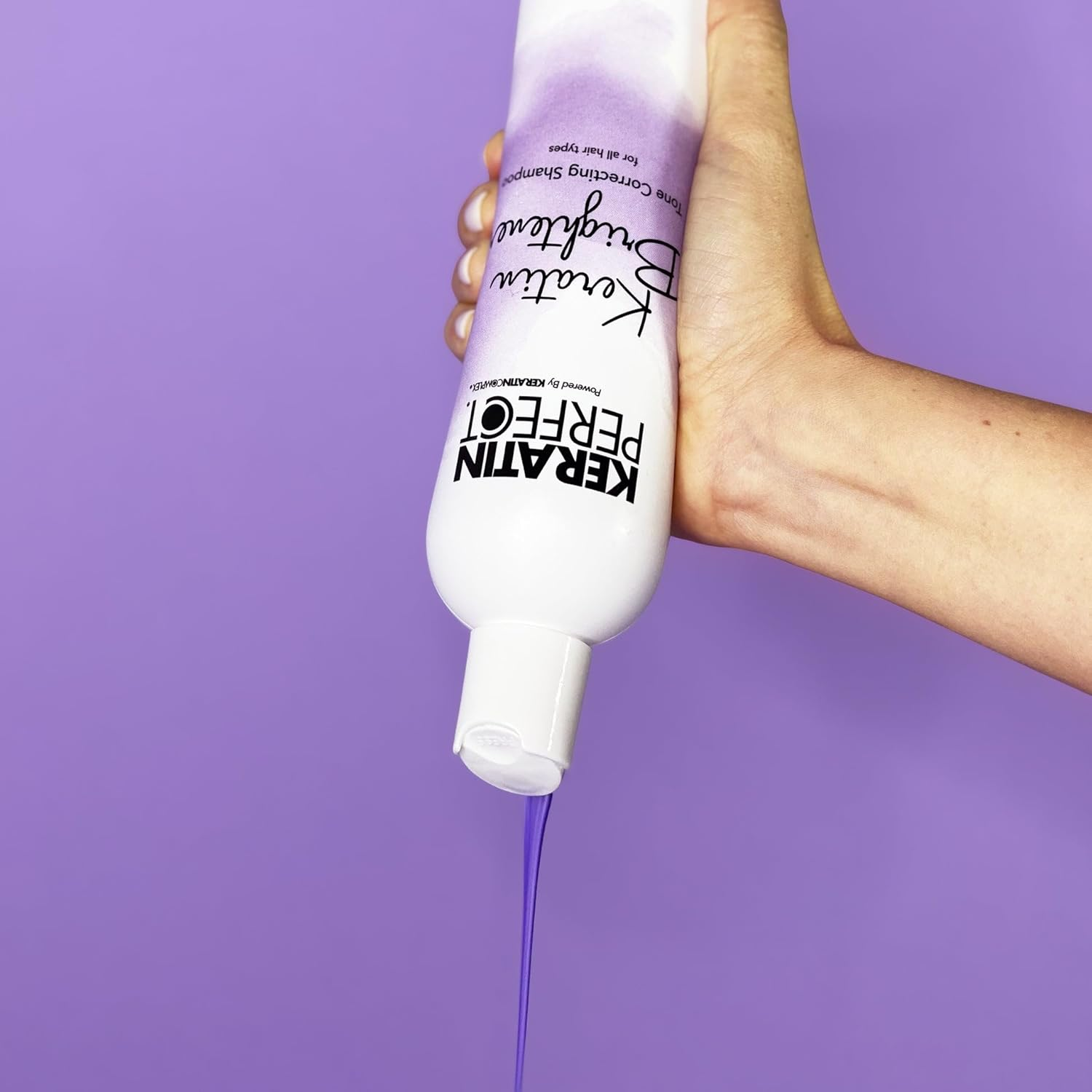 Keratin Perfect Brightener Tone Correcting Shampoo for All Hair Types image number 2