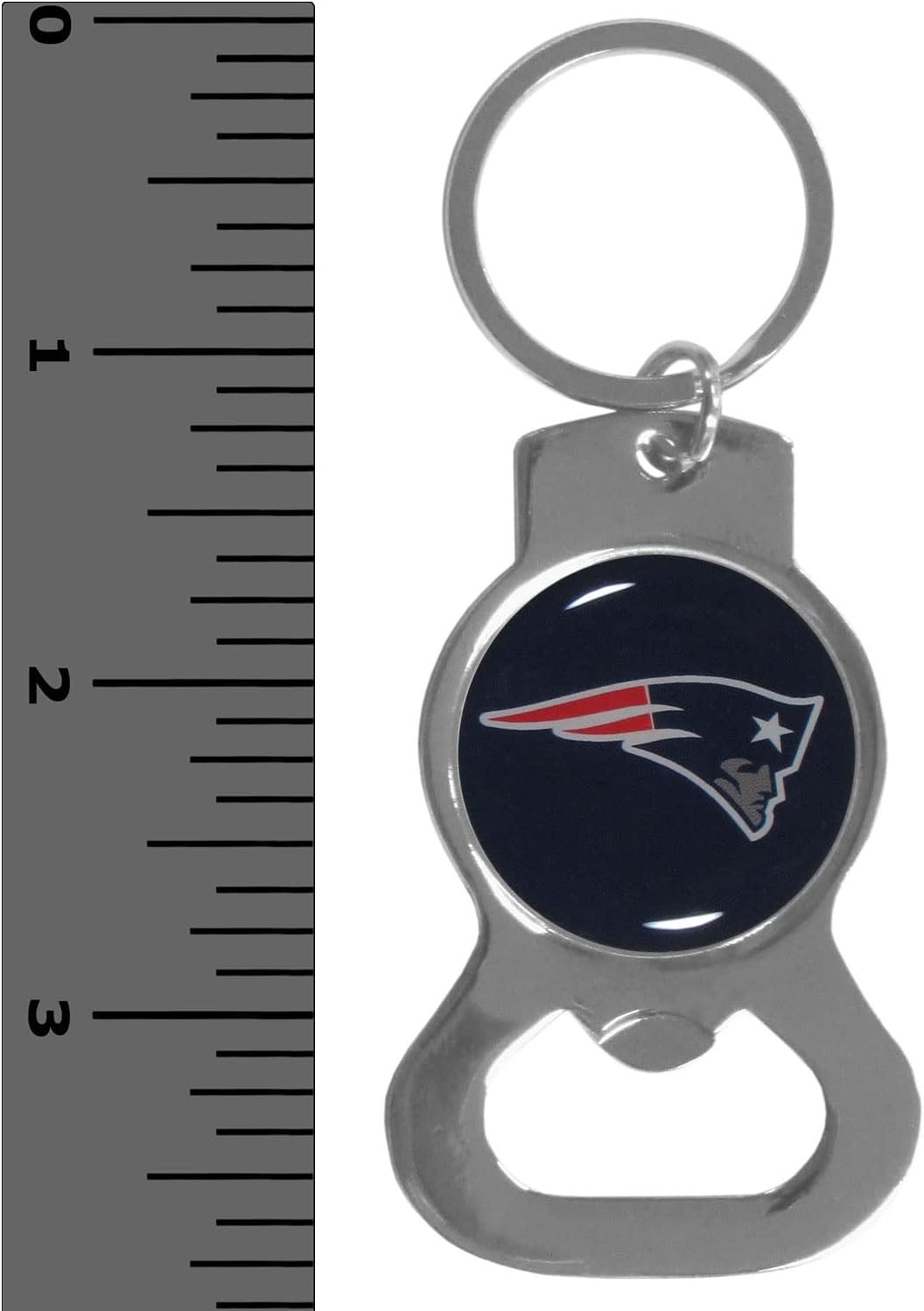 Siskiyou NFL New England Patriots Bottle Opener Key Chain image number 3