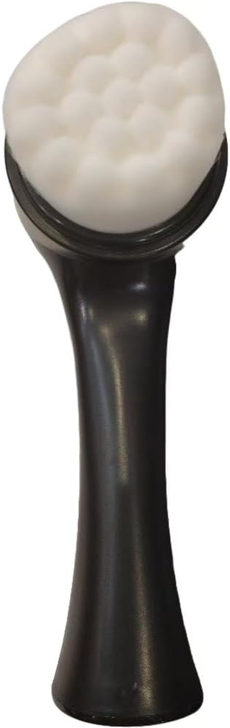 Facial Cleansing Brush 2 in 1, Face Exfoliating Pore Deep Cleansing Brush, Ultra Fine Soft Bristle Dual Face Wash Brush, Silicone Face Scrubber for Skincare (Black, One Size) image number 1