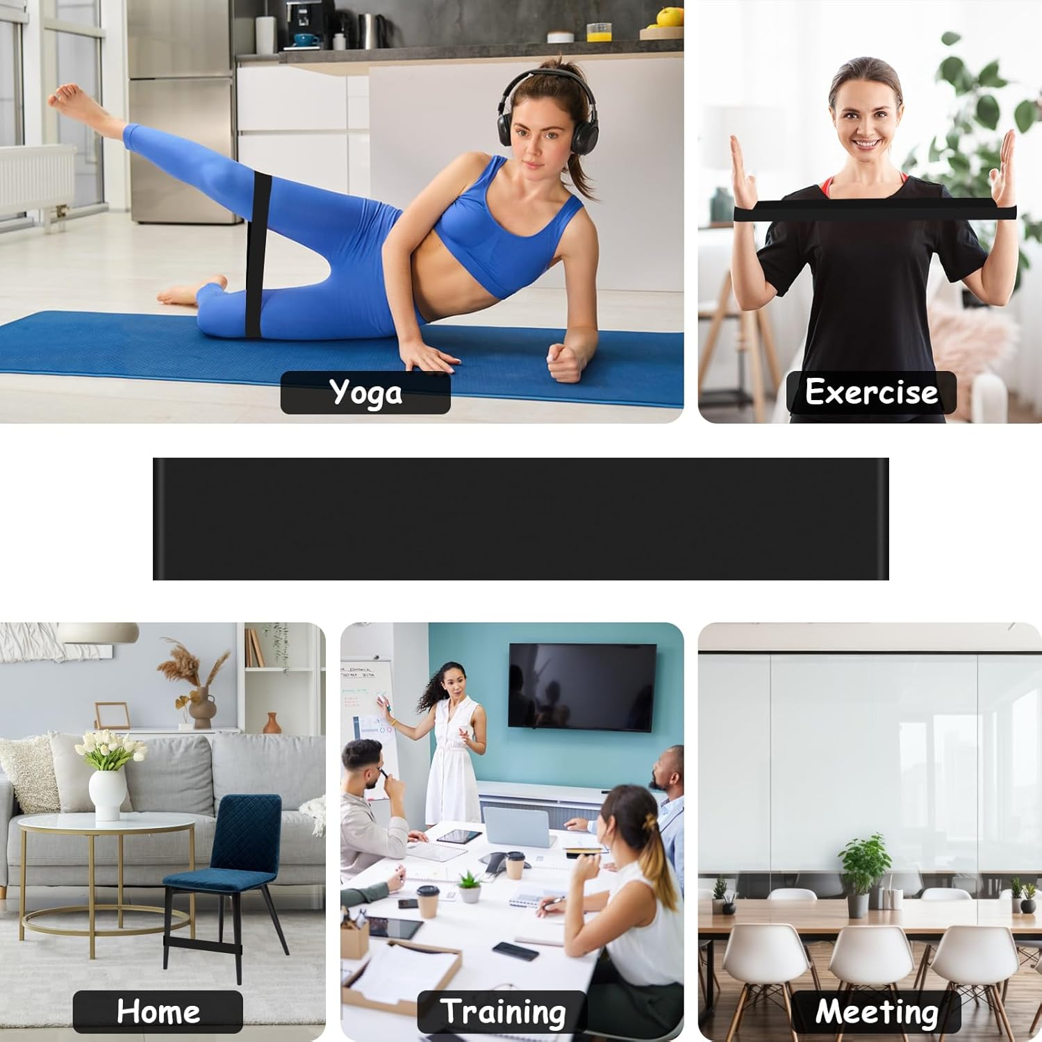 6 Pack Chair Bands for Kids with Fidgety Feet - Sensory Room Must Haves for ADHD and Autism - Classroom and Home Chairs Fidget Tools