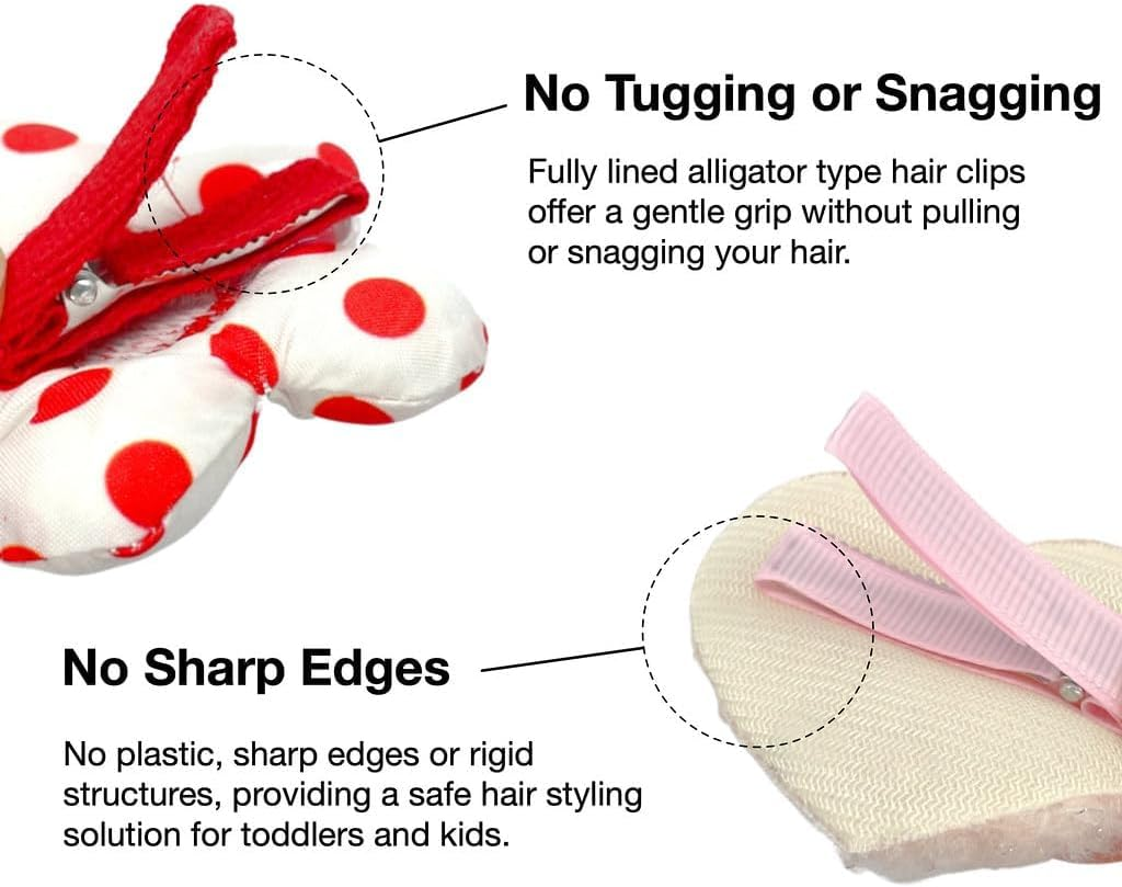 Hair Clips for Girls 18 Pcs No Slip Assorted Barrettes for Kids Bows Pink Red Cute Hair Accessories for Little Girls Teens Toddlers Child Kids Gifts image number 2