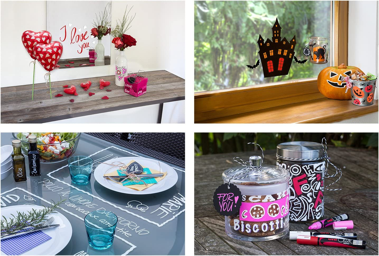 Uni-Ball 8Mm Chisel Tip Chalk Marker, Black image number 2