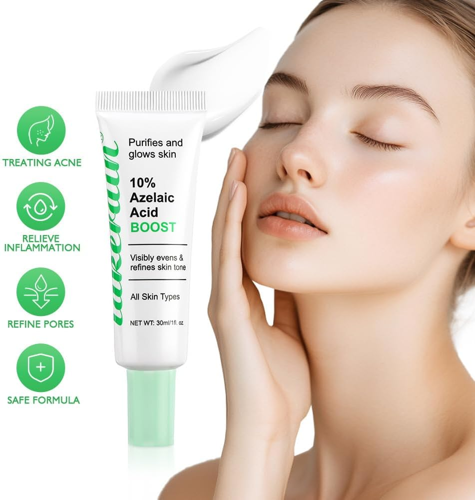 Ai-Uchoice Azelaic Acid 10% Cream for Face Body, 0.7 OZ Acid Acne Gel with Salicylic Acid for Skin Balancing Nourishing for Sensitive Skin Care & Daily Routines (10% Azelaic Acid Cream) image number 5