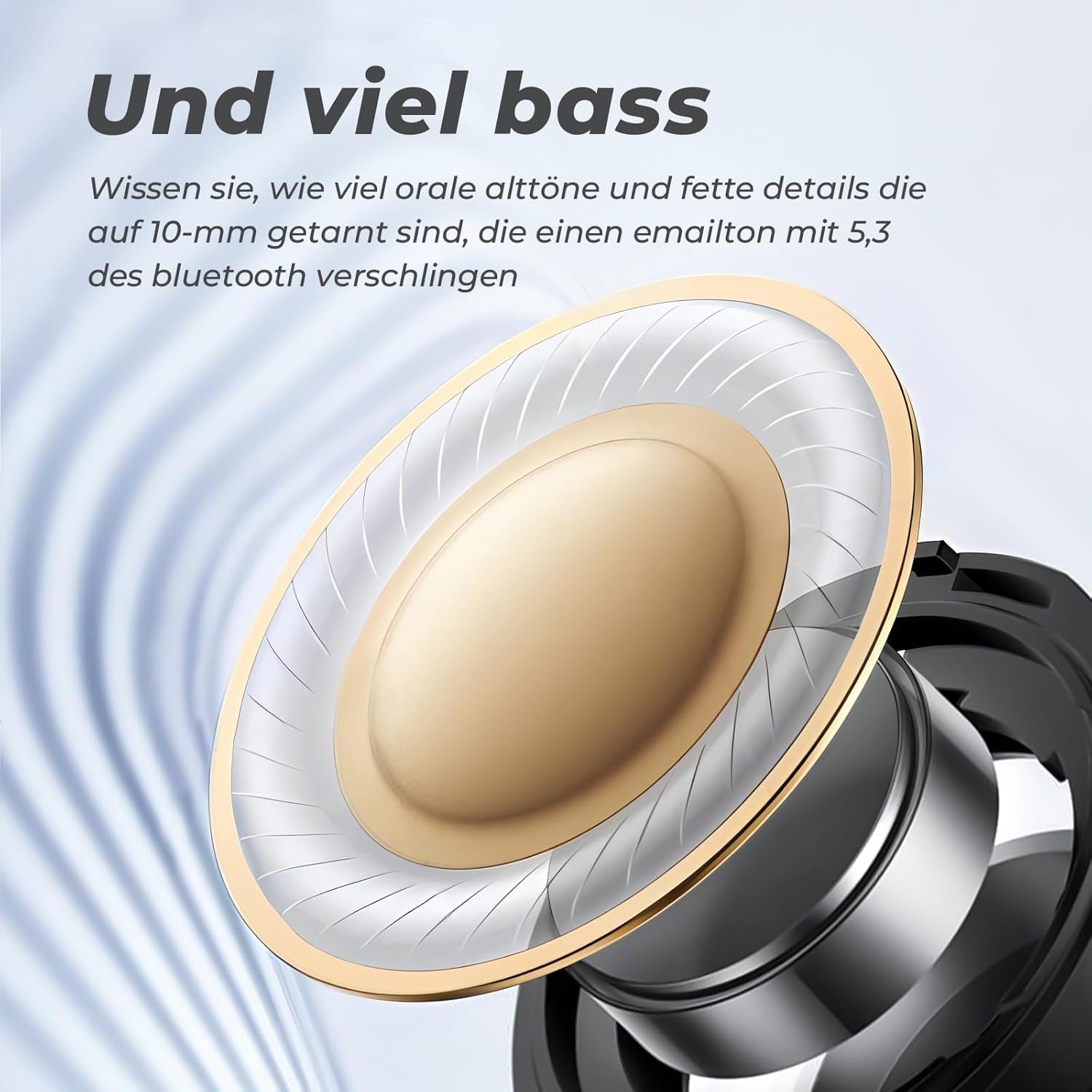 TONEMAC N18 In-Ear Headphones Bluetooth with Cable, Neckband Sports Headphones, Bluetooth Earbuds with ENC Microphone for Jogging, Workout (White) image number 5