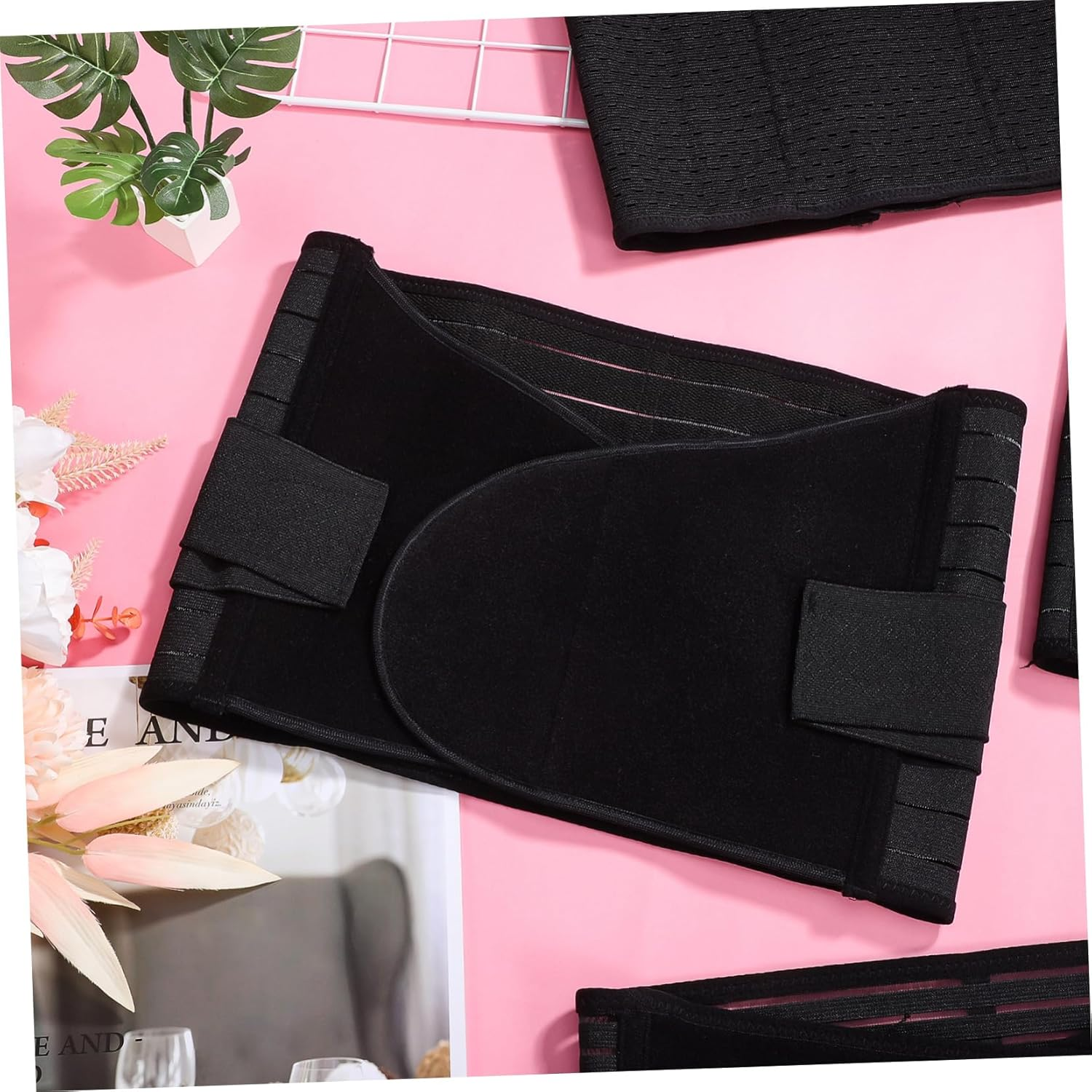 Postpartum Belly Band for Women Supportive Waist Trimmer Abdominal Binder for Comfortable after Birth Easy Closure for Optimal Compression image number 2