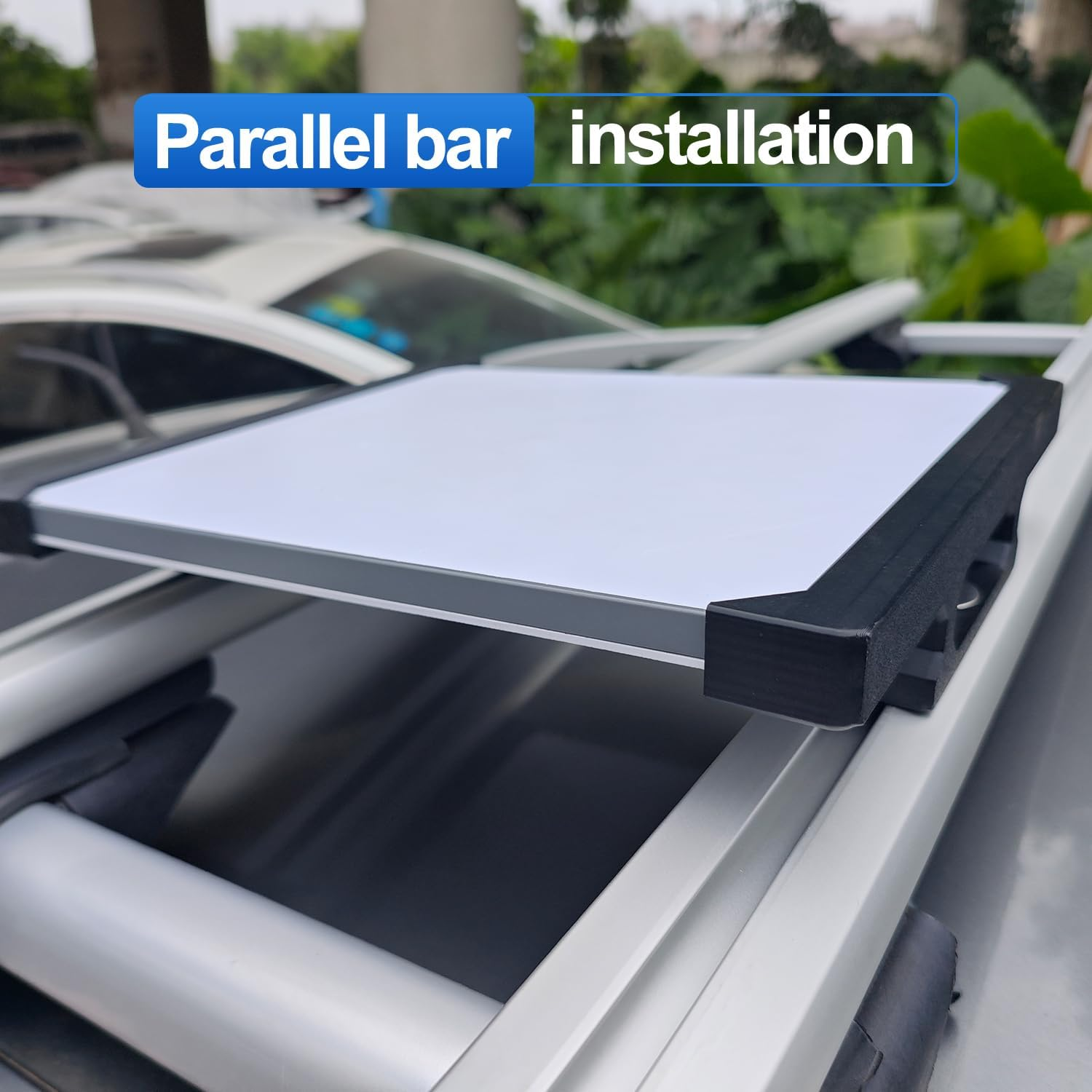 Starlink Mini Roof Rack Mount - Screw-On Car Roof Railway Mount for Off-Road Vehicles, Durable Uv-Resistant ASA, Starlink Mini Accessories (Black) image number 2