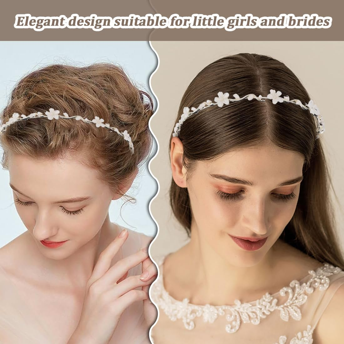 Headband Communion Girl and Bride Hair Accessories Communion Girls Wedding Girls Hair Accessories Flowers Bridal Hair Accessories image number 2