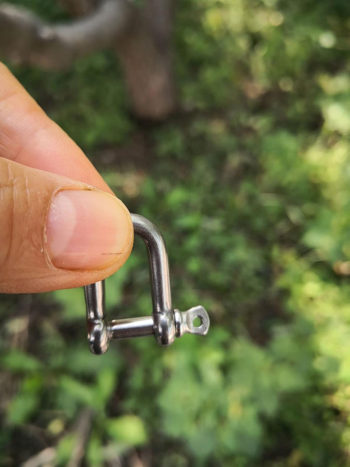 Jy-Marine Stainless Steel Mini D Shackle, 4Mm, Silver Color,For Paracord Jewelry, Marine Tackle-10 Pieces image number 3