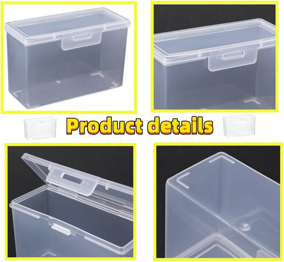 DACUAN 8 Boxes Poker Storage Box, Clear Game Card Case,