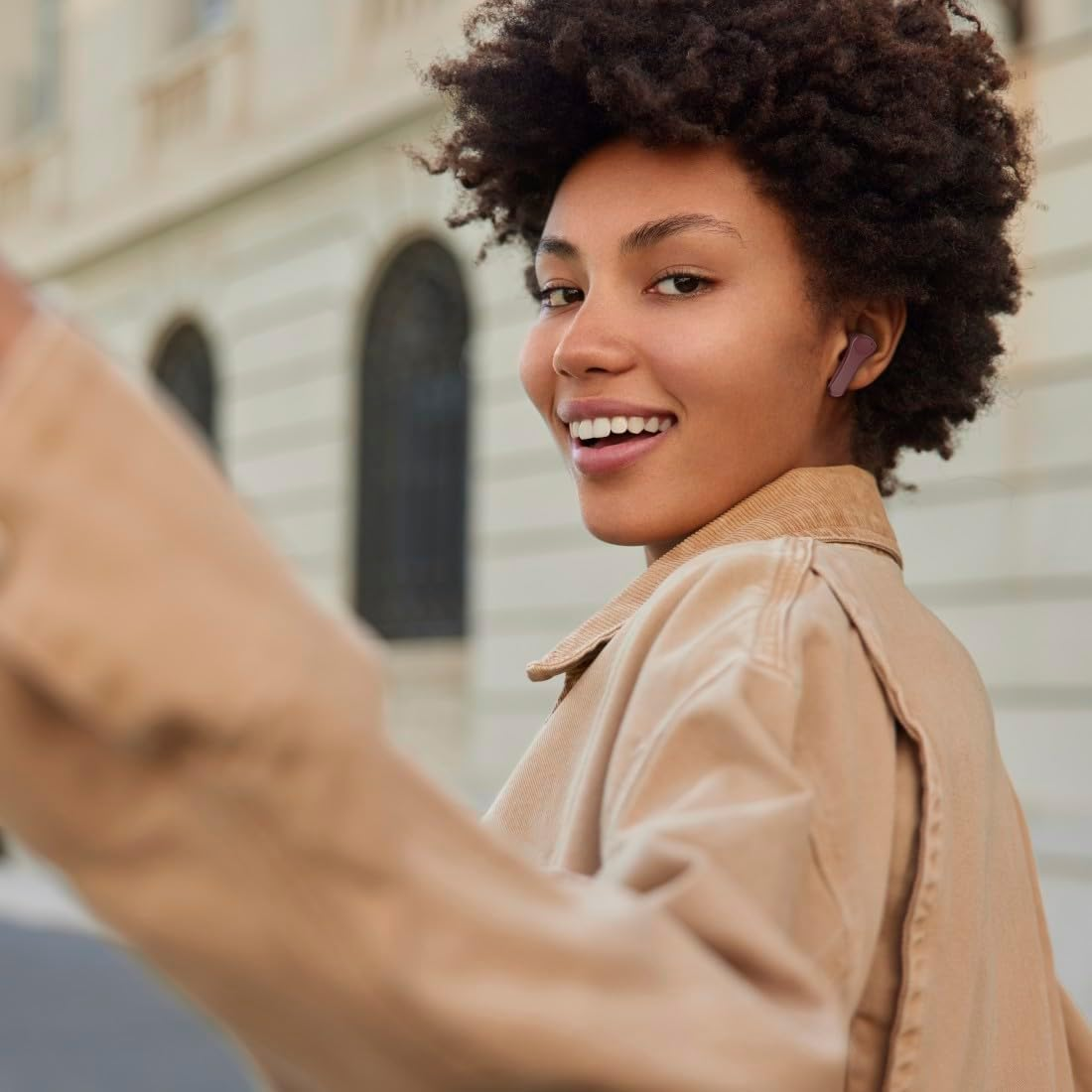 Hama Bluetooth Headphones (Headphones Wireless with ENC Active Noise Cancelling, Wireless Headphones with Wireless Charging Fast Charging, 16 Hours Playtime with Charging Case, BT 5.3, Stereo - Blue image number 6