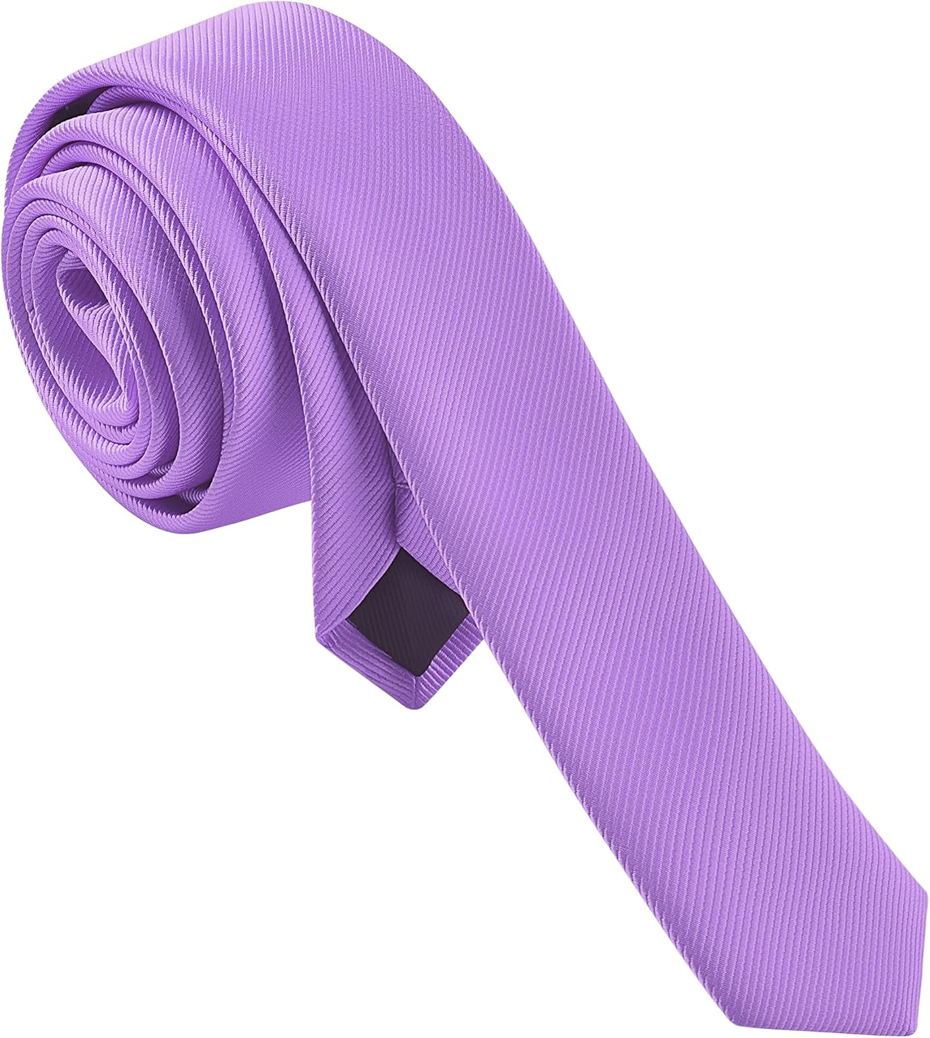 Branduce Men'S Skinny Ties Solid Color Formal Neckties 1.58" (4CM) Slim Ties for Men