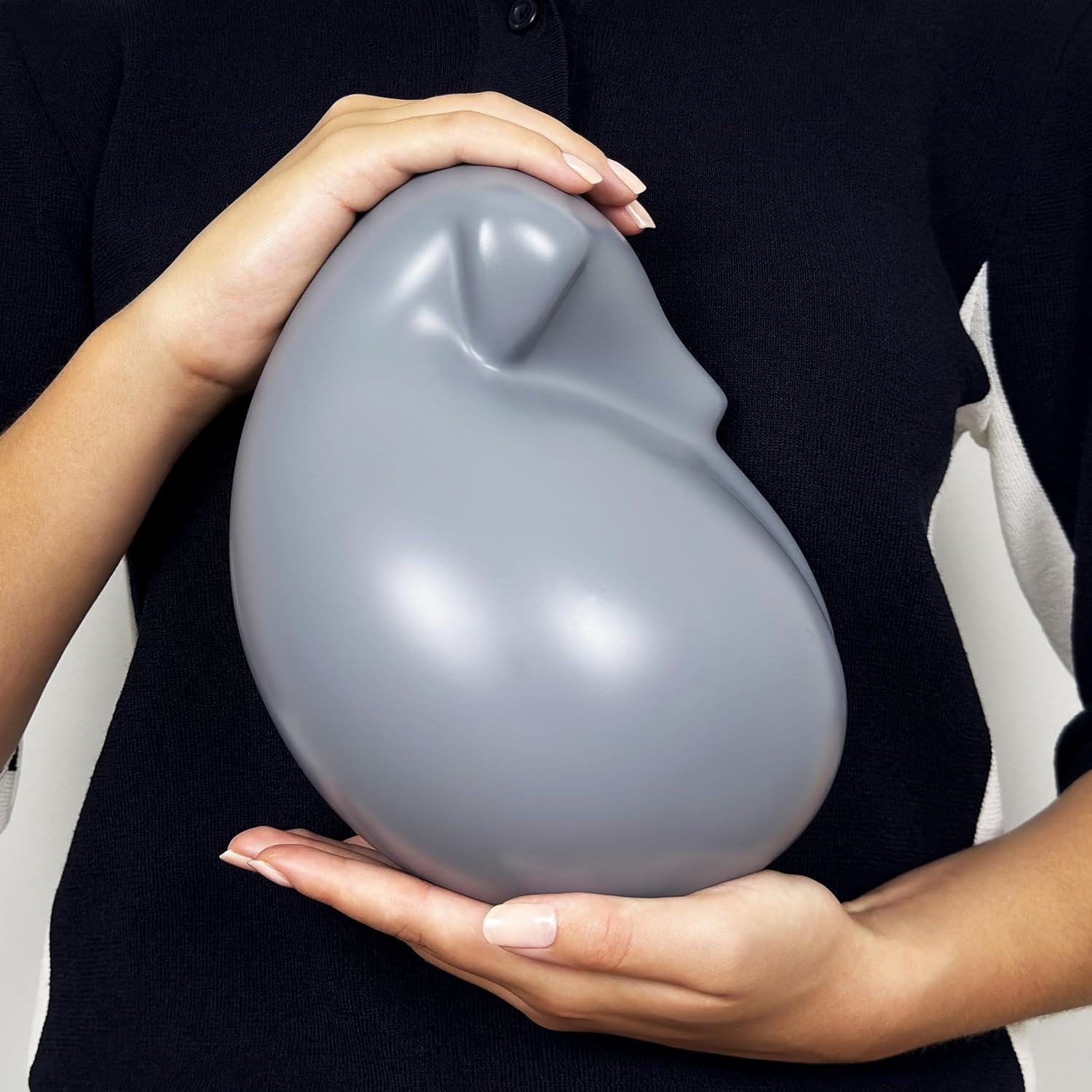 Comemori Sleeping Dog Urn for Ashes (Black)