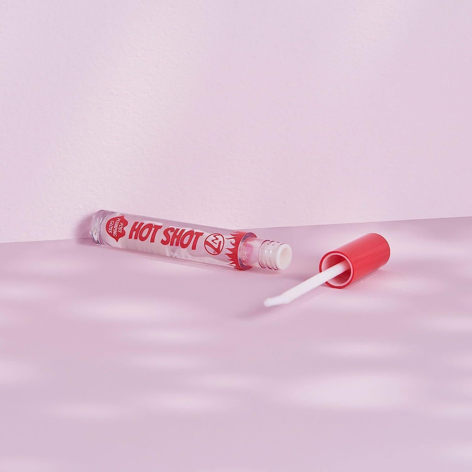 W7 Hot Shot Plumping Gloss - Enhancing Plump Effect for Fuller Lips - Clear, Natural, High Shine Finish image number 1