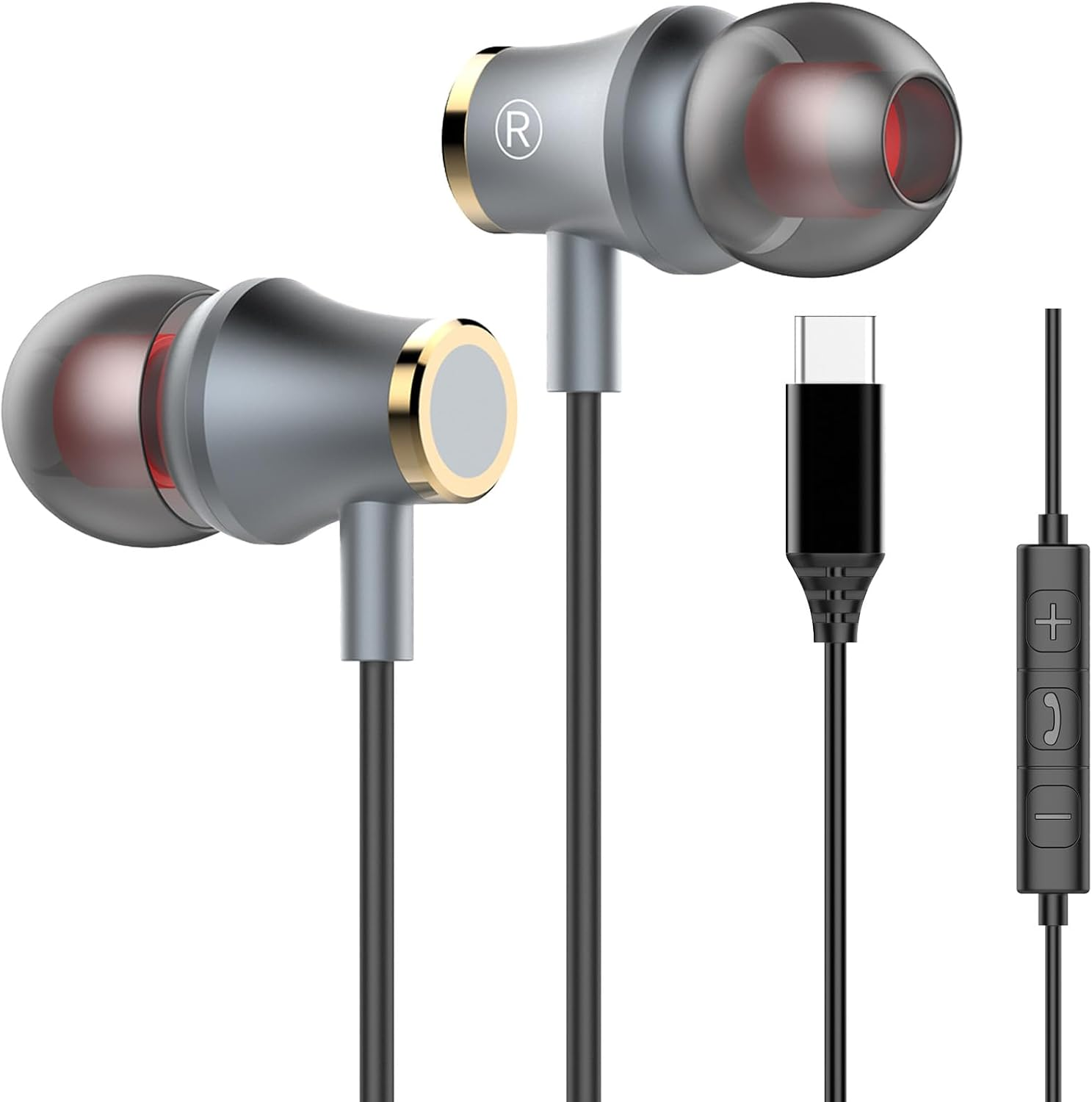 Moxtouz Type C In-Ear Earphones Headphones with Cable image number 5