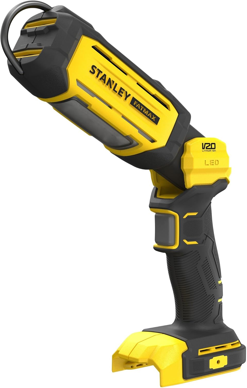 STANLEY FATMAX V20 | 18V Pivot Light - LED 350-700 Lumens, 0-140&deg; Pivoting Head, 360&deg; Rotating Hanging Hook Allows Hanging in Multiple Orientations, Light Only image number 1