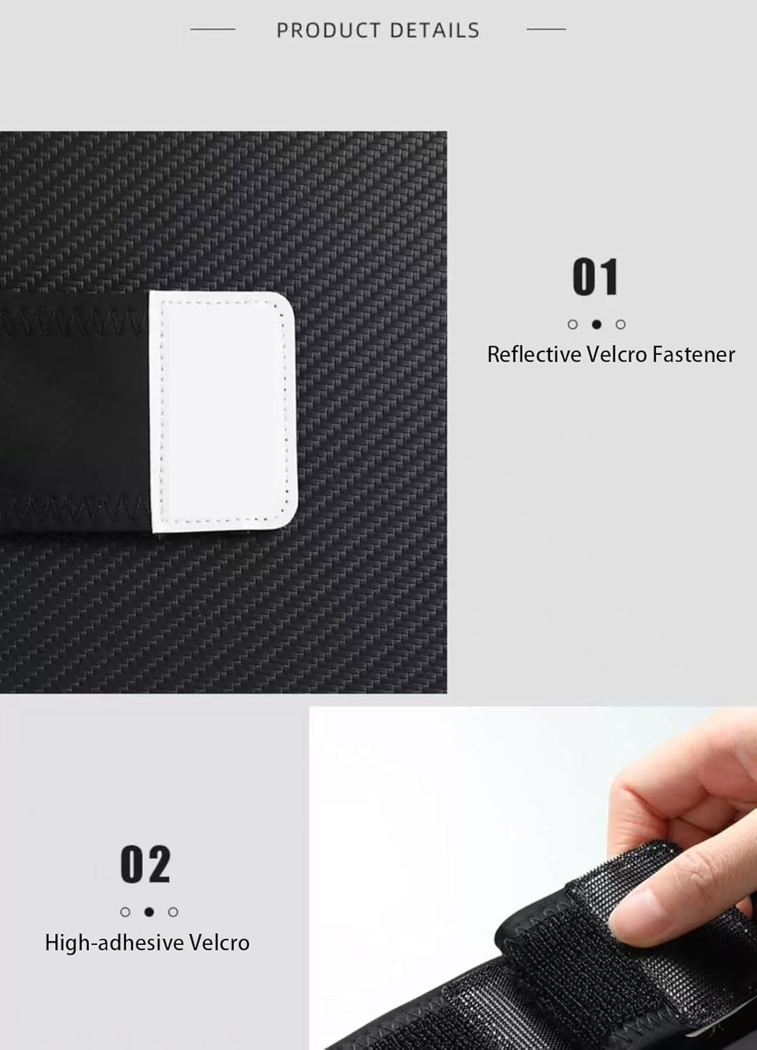 Bokmaton Slim Running Belt, 3-Pocket Adjustable Waist Bags, Waterproof Slim Fanny Pack for Men and Women, Holds All Iphone Models image number 6