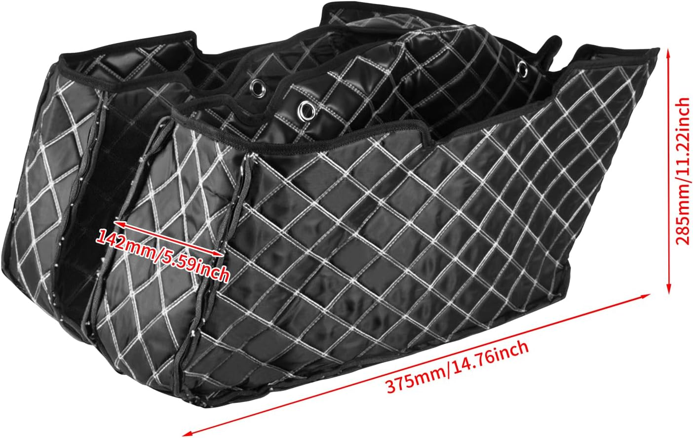 HDBUBALUS Saddlebag Liners Carpet Insert Fits for 2024-Later Road Glide Street Glide 2023 Street Glide CVO Road Glide CVO (White Stitching) image number 5