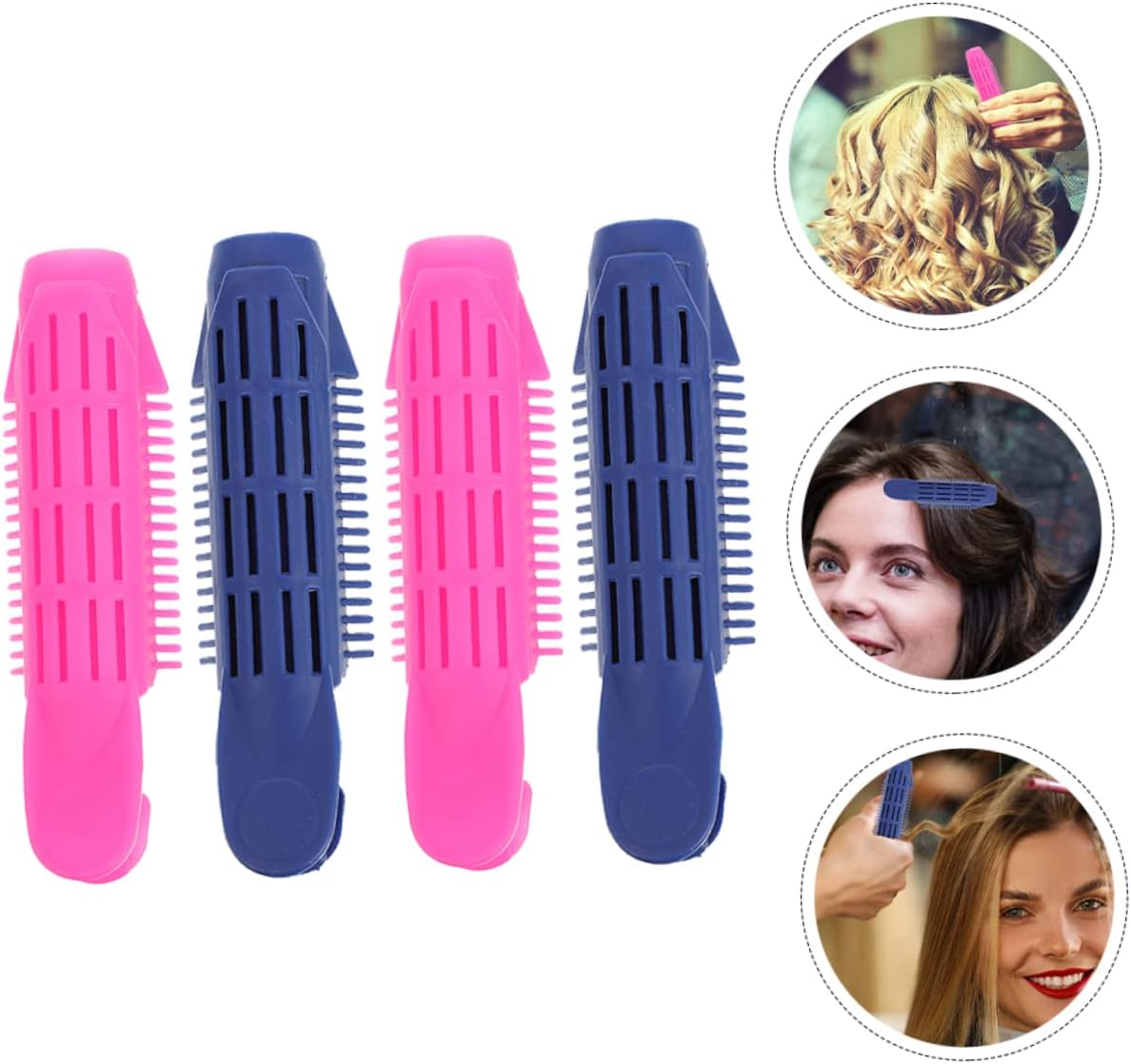 4Pcs Multifunctional Hair Curlers Airy Roller Sleeping Clips for Lightweight and Portable Hair Styling Tools for Women and Girls image number 3