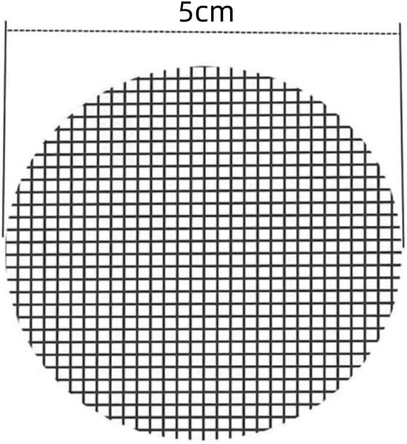 Flower Pot Hole Mesh Pad, 50 Pcs Plant Mesh Drainage Mesh, round Drainage Hole Screens Prevent Soil Loss Anti, Bonsai Pot Bottom Grid Mat Mesh for Garden Planting 5Cm image number 1