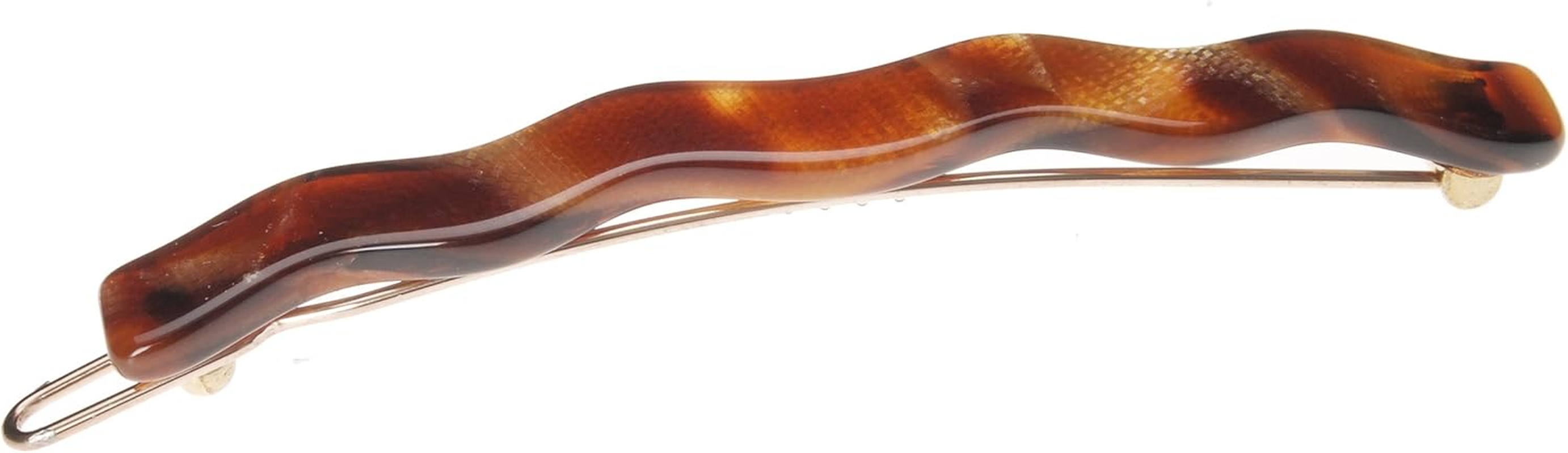 France Luxe Wavy Tige Boule Barrette - Black