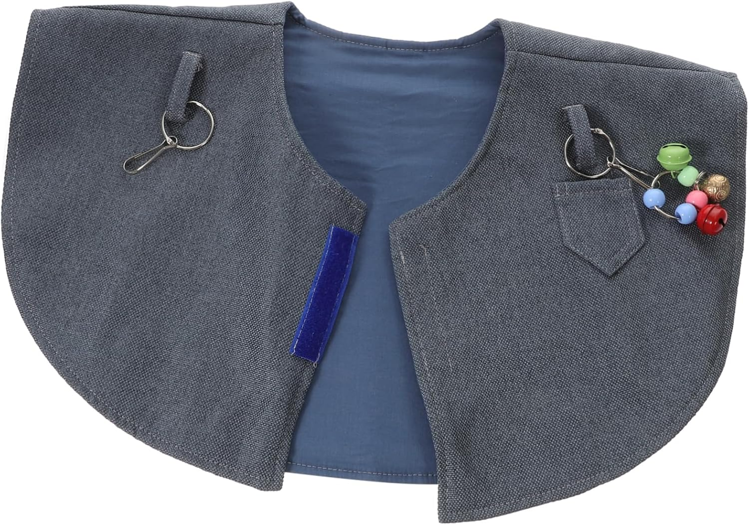 Toddmomy Bird Shoulder Protector Parrot Protective Shawl Blue Anti-Poop Cape Bell Parrot Training Diaper Cape for Scratch Prevention in Training Random Color image number 4