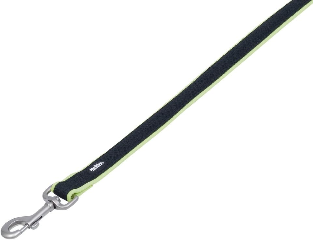 Nobby Preno Mesh Dog Lead, 120 Cm/25 - 35 Mm, Neon Yellow