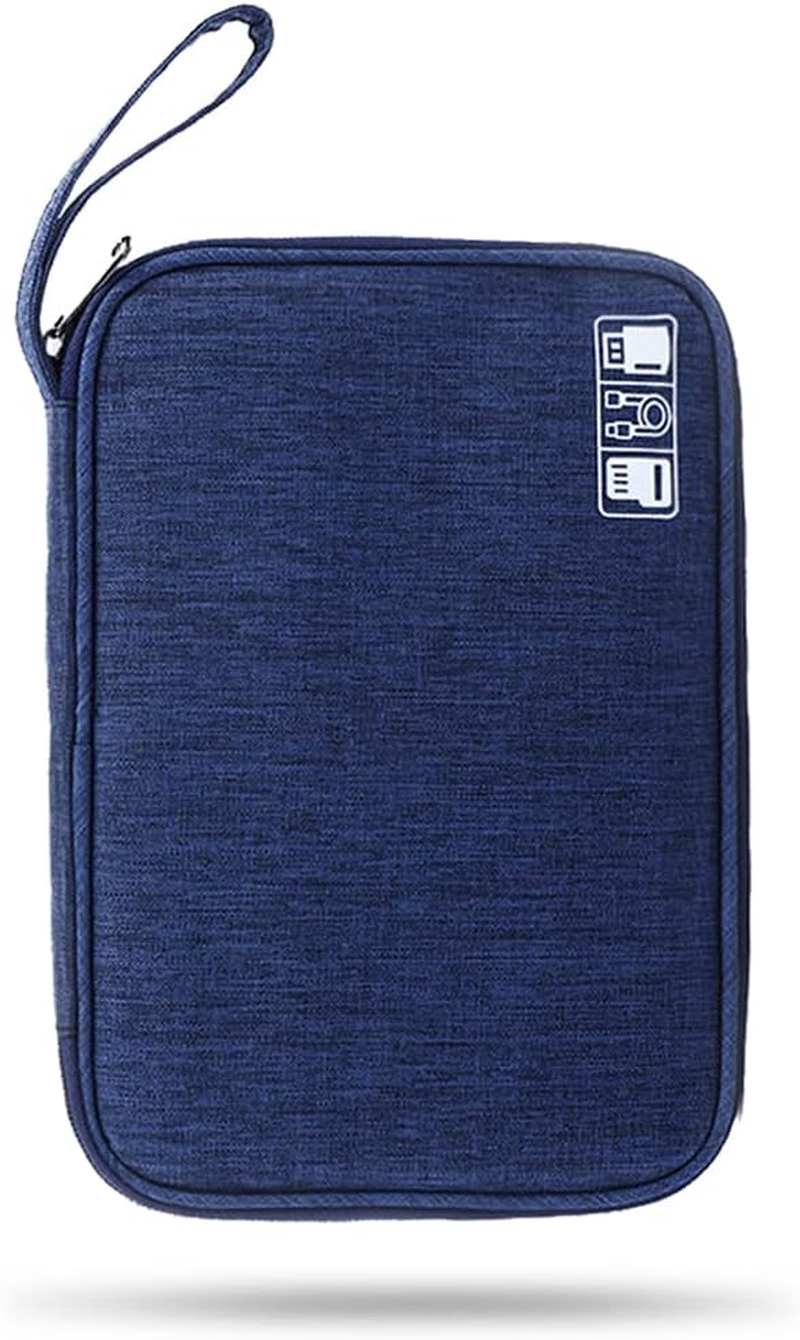 Electronic Organizer Cable Organizer Compact Travel Organizer Bag Electronics Accessories Cases Storage Bag Waterproof for Cable USB SD Card Power Bank Earphone