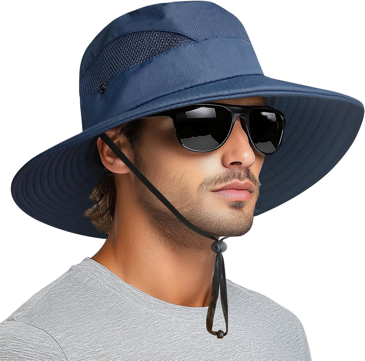 Velado Sun Hat for Men and Women, Wide Brim UV Protection Sun Cap, Waterproof Foldable Bucket Hat for Fishing, Hunting, Hiking, Camping, and Outdoor Adventures