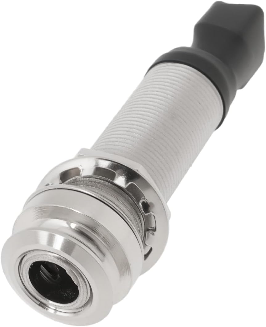 1PC Guitar Endpin Jack 6.35Mm Output 2.5Mm Input Endpin Jack Compatible with Acoustic Guitar 60.5X15.6Mm Instrument Accessories Silver image number 6