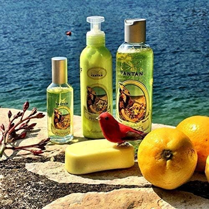 Set Premium Provence French Vintage Shower Gel Pack of 2X250Ml - Blend of Organic Verbena, Bergamot and Lemon. Un Air D'Antan Exclusive Fresh Invigorating Perfume - Moisturising and Revitalising Paraben-Free Formula, Vegan Suitable. for Men and Women. .. image number 5